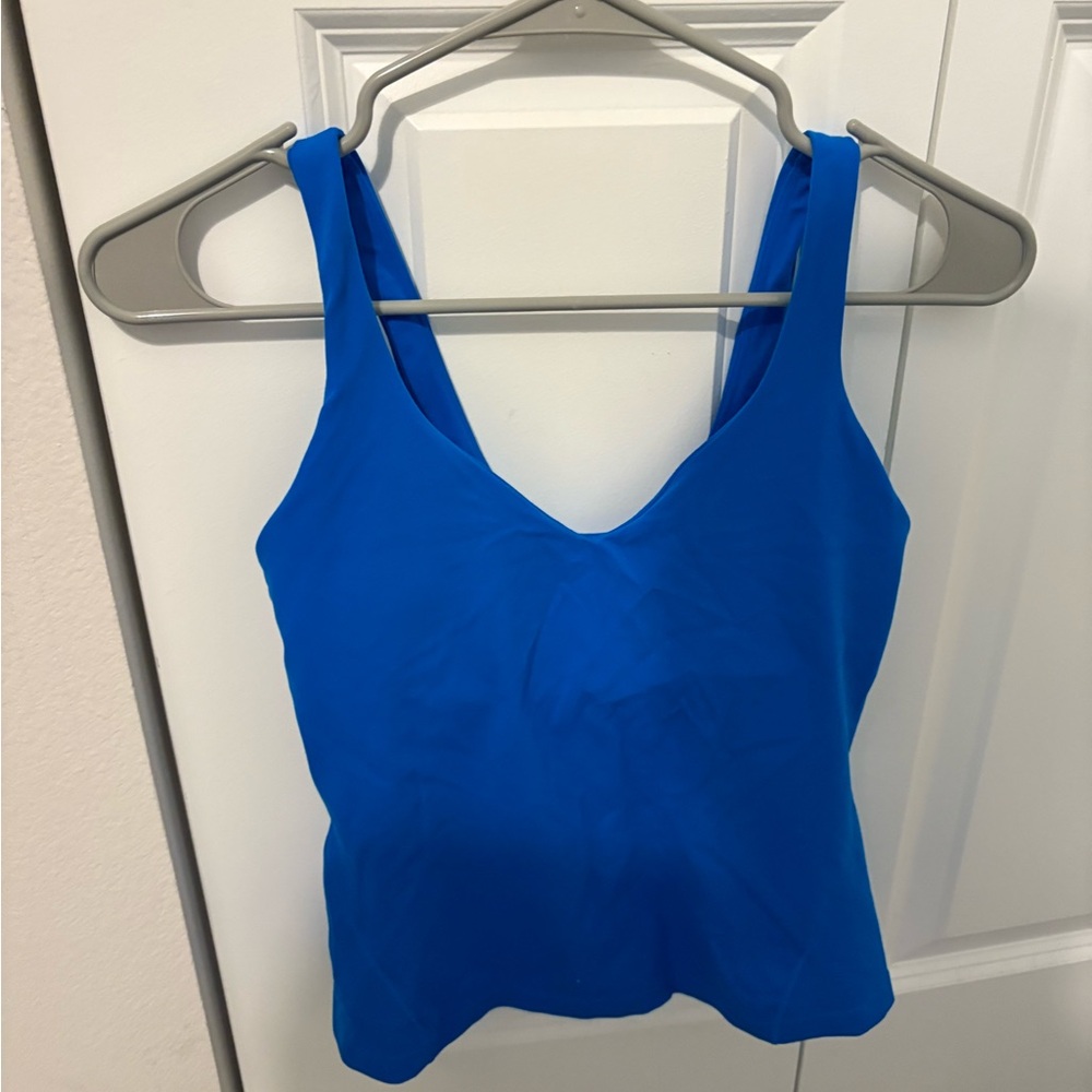 Blue Women's Lululemon Tank Top Built in Bra